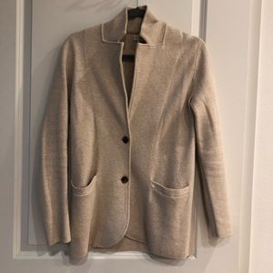 Tan J Crew Cardigan